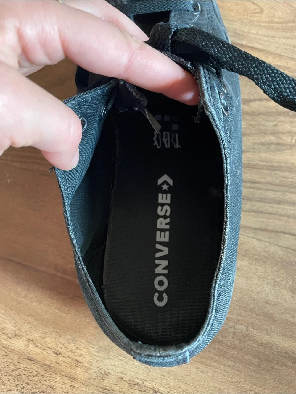Converse Black Low-Top Canvas Sneakers - Picture 2 of 5